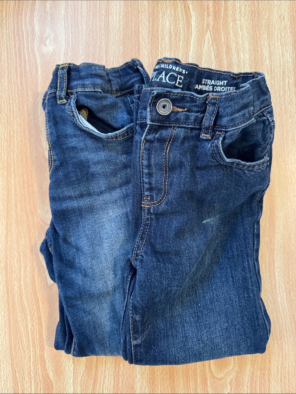 The Children's Place Dark Blue Straight Jeans for Kids
